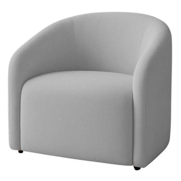 Imagem de Poltrona Orgânica Decorativa Lara Veludo 7 Decor Prata