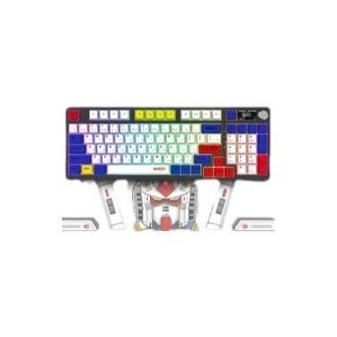Imagem de Teclado Mecânico RGB 98 Teclas Bluetooth Com Fio Hot Swap Gundam Anime