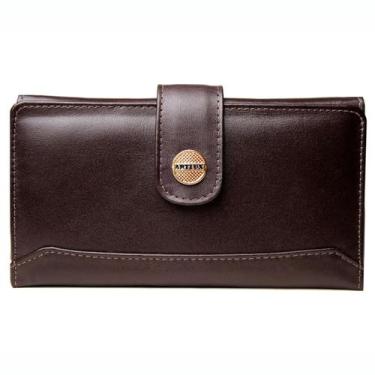 Imagem de Carteira Feminina de Couro Artlux 075, Cafe