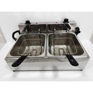 Imagem de Fritadeira elétrica 14 litros cada cuba 7 litros industrial 220v - Or 