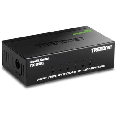 Imagem de Adaptador USB sem fio de banda dupla TRENDnet Power, Não gerenciado, 5-Port Gigabit