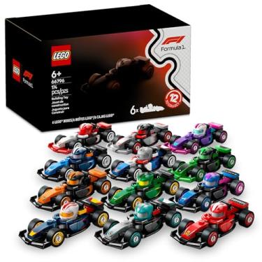 Imagem de LEGO Carros de Corrida Colecionáveis de F1 - Pack de 6; Conjunto de Veículos 66796