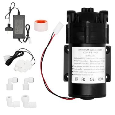 Imagem de Kit de bomba Booster Betollo 6800 atualizado 2024, adequado para sistemas domésticos de filtragem de água por osmose reversa ou coletores de até 100 GPD, traz um interruptor de alta tensão