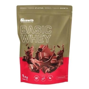 Imagem de Whey Protein Growth Basic Whey (1kg) - Growth Supplements Sabor Chocol