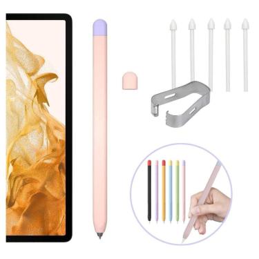 Imagem de Capa Antiderrapante + Pontas Extras Para S-Pen Galaxy Tab S8