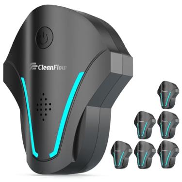 Imagem de CleanFlow Repelente Ultrassônico Para Controle De Pragas 2025, Atualizado, Para Roedores E Insetos Internos, Potente Contra Baratas, Ratos, Percevejos, Mosquitos, Aranhas E Formigas - 3 Modos, Pacot