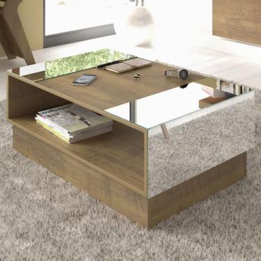 Imagem de Mesa de Centro Detroit com Espelho Pinho - Artely - Artely Móveis, Mar