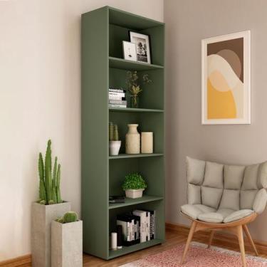 Imagem de Estante para Livros Multy 4 Prateleiras Menta - Pnr Móveis, Verde, Mod