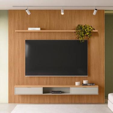 Imagem de Painel para TV Até 75 Polegadas 2 Portas 260 Cm Nature/Off White - Lin