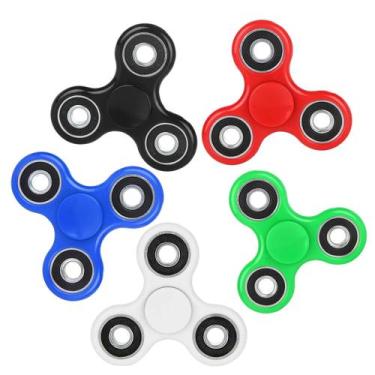 Imagem de Pacote com 5 Fidget Spinners SCIONE, brinquedos para aliviar o estress