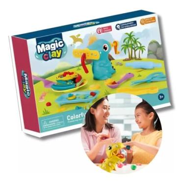 Imagem de Brinquedo Kit Massinha de Modelar Dinossauro Infantil (Modelo 1)