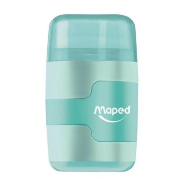 Imagem de Apontador Connect Maped com Depósito e Borracha Pastel, Verde