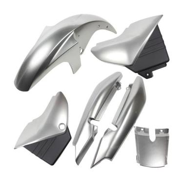 Imagem de Kit Carenagem Pintadas Paralama Rabeta Tampas Ybr 125 2005 até 2008 - 