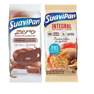 Imagem de 2 Bolinho de Chocolate/Castanha Recheado 12 un 40g Suavipan
