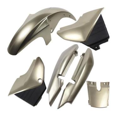 Imagem de Kit Carenagem Pintadas Paralama Rabeta Tampas Ybr 125 2005 até 2008 - 