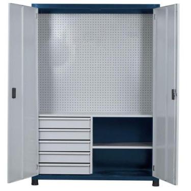 Imagem de Armário para Ferramentas 2 Prateleiras 5 Gavetas Painel Ferramentas Ki