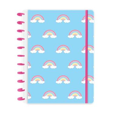 Imagem de Caderno de Discos Capa Dura A4 Rainbow Azul com 80 folhas abyara graf (tipo caderno inteligente)