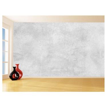Imagem de Papel De Parede 3D Concreto Queimado Liso Cinza 3,5M Kkt22