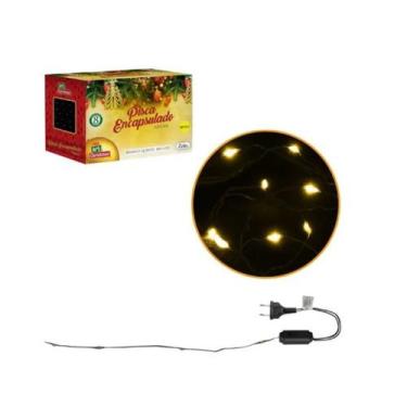 Imagem de Pisca encapsulado 100Leds Natal 100 Mts Enfeite Brancoquente - art chr