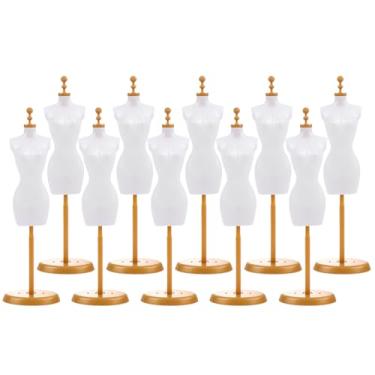 Imagem de EXCEART 10 peças mini boneca corpo manequim com suporte manequim vestido forma miniatura acessórios para casa de bonecas formas de vestido roupas
