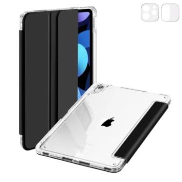 Imagem de Capa Magnética Transparente para iPad Pro 11” (1ª a 4ª Geração) com Suporte para Apple Pencil – Compatível com Carregamento Magnético (Preto)