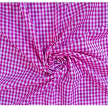 Imagem de Toalha de Mesa Xadrez Decorativa para Piquenique e Refeições - Retangular e Redonda - Diversos Tamanhos e Cores (PINK,6 cadeiras)