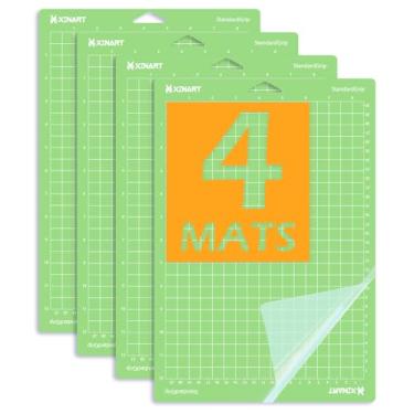 Imagem de Xinart Tapetes de corte para Cricut Joy Xtra Green Tapete de corte adesivo padrão para Cricut Joy Xtra (adesivo padrão 21,6 x 30,5 cm, 4 tapetes)
