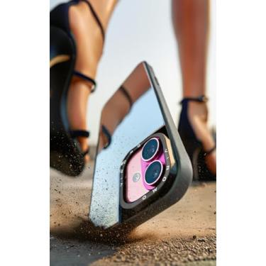 Imagem de VIROMO Capa espelhada inquebrável para iPhone 16 Plus com 2 protetores de tela, acrílico flexível, não vidro, à prova de choque, fina, resistente a arranhões, capa de maquiagem refletiva para mulheres