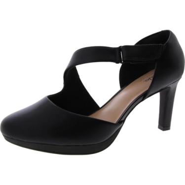 Imagem de Clarks Ambyr Glow Pump feminino, Couro preto, 38
