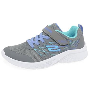 Imagem de Skechers Tênis infantil unissex Microspec-Bold Delight, Cinza, 11.5 Little Kid