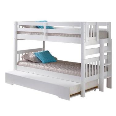 Imagem de Treliche Victoria c/Escada Simples Madeira Maciça Weihermann, Branco