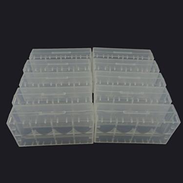 Imagem de Gocomcom Honbay Pacote com 10 caixas de armazenamento de baterias/caixa/organizador/suporte para bateria 18650 ou CR123A