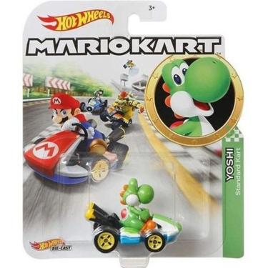 Imagem de Hot Wheels Mario Kart Yoshi Standard Kart Glp38