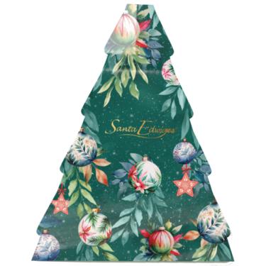 Imagem de Cesta de Natal Sortido Chocolate Frutas e Amendoim Santa Edwiges 1,08kg Embalagem Árvore Festivo