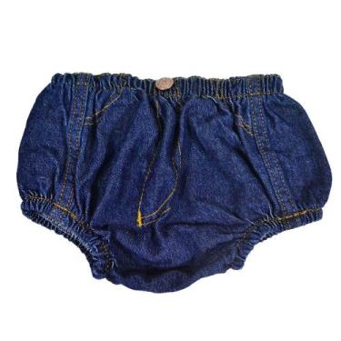 Imagem de Tapa Fralda Country Short Jeans Classic, Azul, G