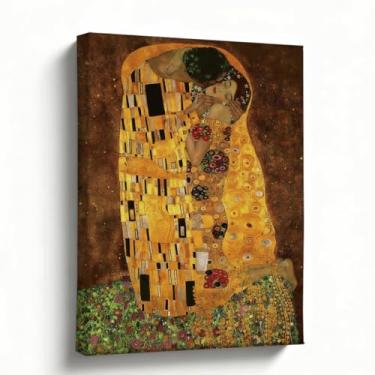 Imagem de Arte de parede em tela, paisagem de menina de prado costeiro, impressão de pintura a óleo estilo impressionista, tela emoldurada de galeria de campo brilhante e vista do mar para decoração de sala de