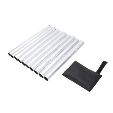 Imagem de Asixxsix Luvas de Isolamento de Tubo de 10 PCS, Envoltório de Tubo de Espuma de Neoprene Autoadesivo Com Folha de Alumínio de Fibra de Vidro, Tubos de Inverno para de Aquecedor