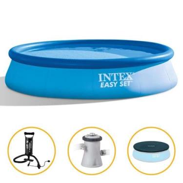 Imagem de Kit Piscina Inflável Litros + Filtro 220v Capa Bomba Intex