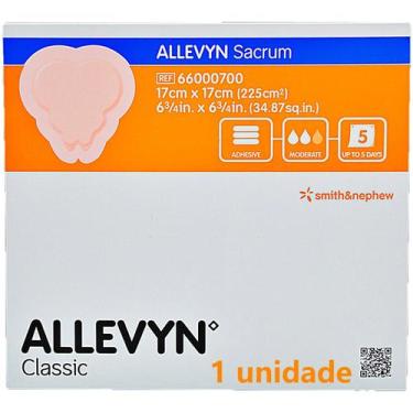 Imagem de Curativo Allevyn Sacrum Espuma Hidrocelular +Silicone 17x17cm - unidad