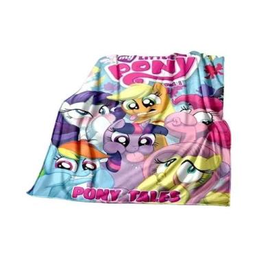 Imagem de Cobertor De Bebê Plush 3D Impresso Super Macio E Quente Pony-y Cobertu