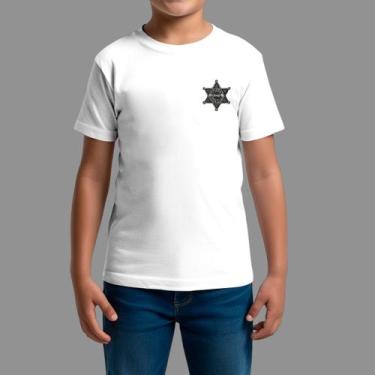 Imagem de Camisetas infanto juvenil Básica Moda Country Manga Curta Sherif Star,