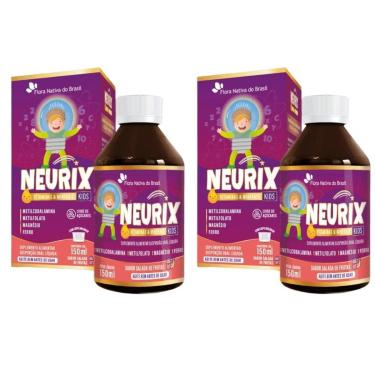 Imagem de Kit 2x Neurix (B12, Ferro,Metilfolato e Magnésio) 150ml Sabor Salada de Frutas FNB-Unissex