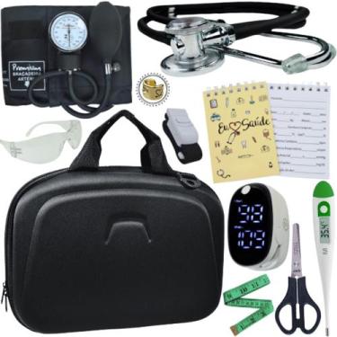 Imagem de Kit Enfermagem Super Luxo Maleta Exclusiva Completa - Love Saude, PRET