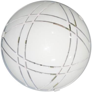 Imagem de Plafon Moderno Solaris Vidro Curvo Tema Cine 360 250mm - Jota Iluminaç