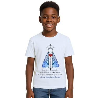 Imagem de Camiseta Nossa Senhora De Aparecida Mãe Personalizada - Use P4, Branco