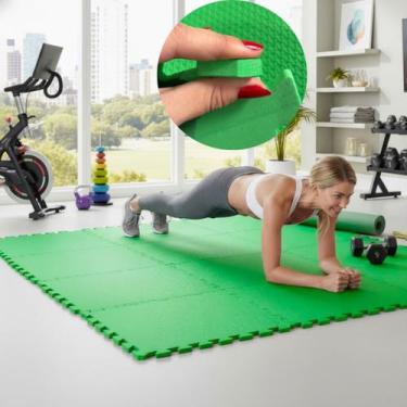 Imagem de Placa EVA 50x50 10mm Tapete Tatame Manta Borracha Piso Emborrachado Ac