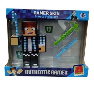 Imagem de Boneco 15 cm. c/ 3 aces. - authentic g. - algazarra