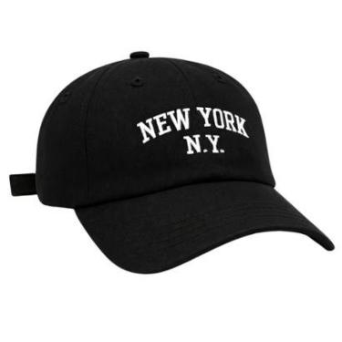 Imagem de Boné Aba Curva Bordado Ajustável Strapback Casual Urbano Adulto-Unissex