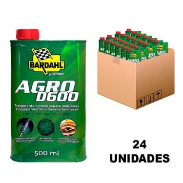 Imagem de Kit 24 Aditivo para Combustível Diesel AGRO D600 500ML - BARDAHL
