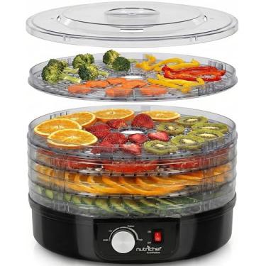 Imagem de NutriChef Desidratador de alimentos de bancada elétrica – Preservador de alimentos prof...